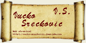 Vučko Srećković vizit kartica